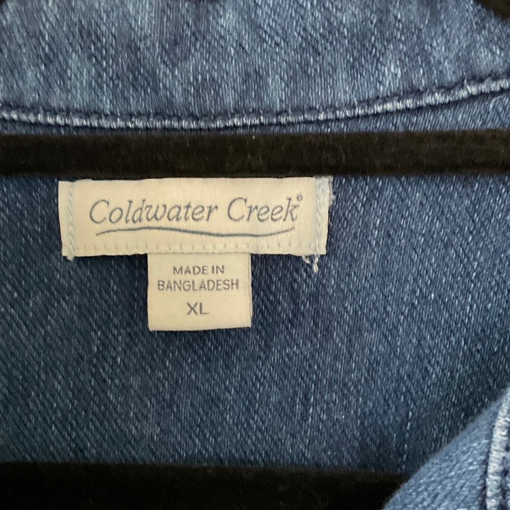 Coldwater Creek Dark Blue Jean Jacket - Picture 2 of 4
